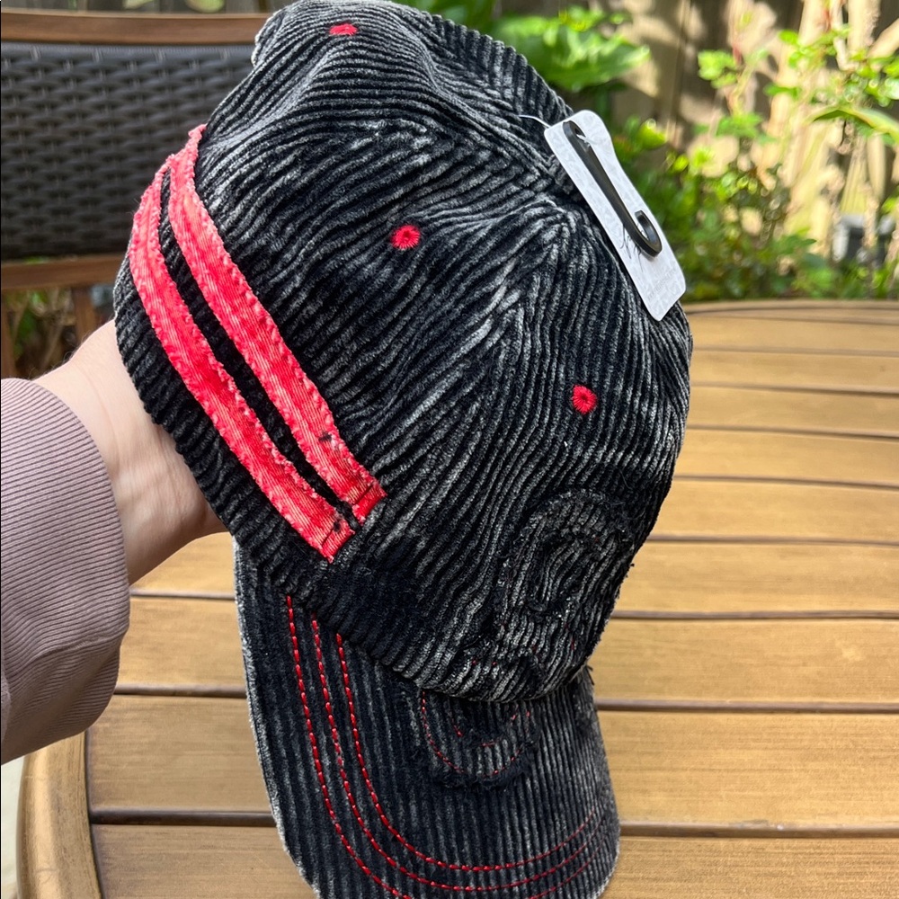 Free People Black and Red Hat